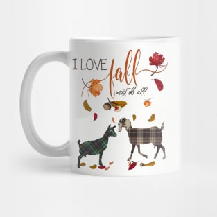 Goat Lovers - I Love Fall Most of All Mug